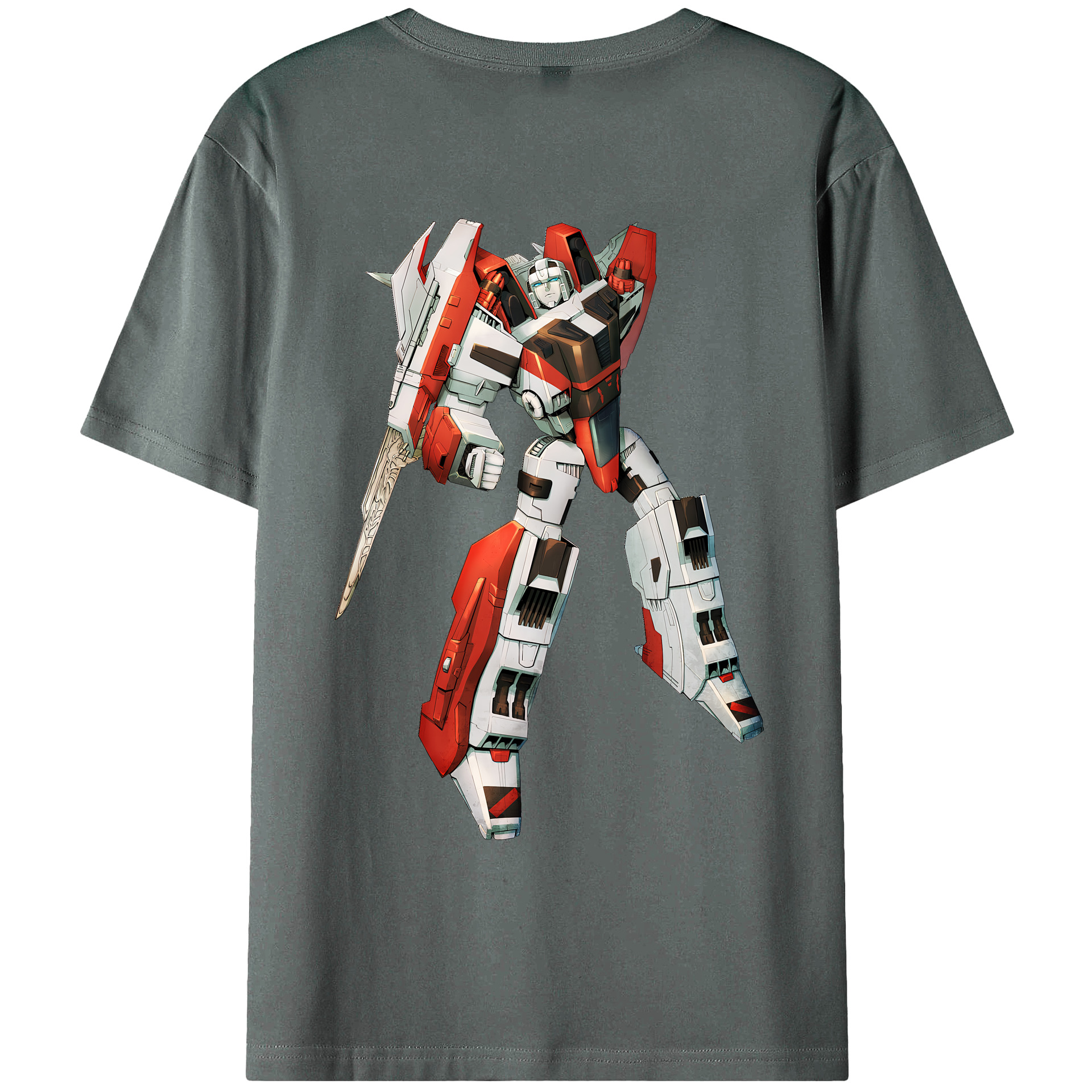 （画像用） Transformers トランスフォーマー 綿100％ メンズ半袖Tシャツ（バックプリント） 通気性